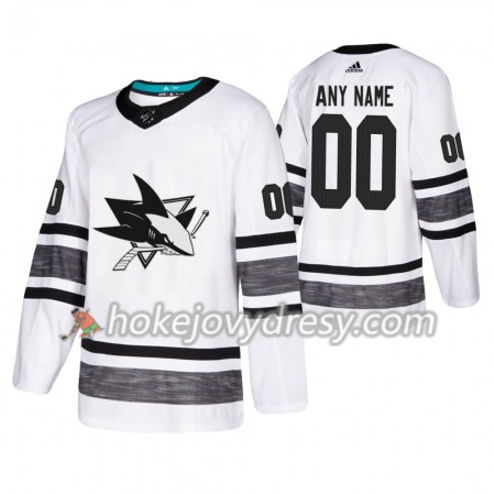 Pánské Hokejový Dres San Jose Sharks Personalizované Bílá 2019 NHL All-Star Adidas Authentic